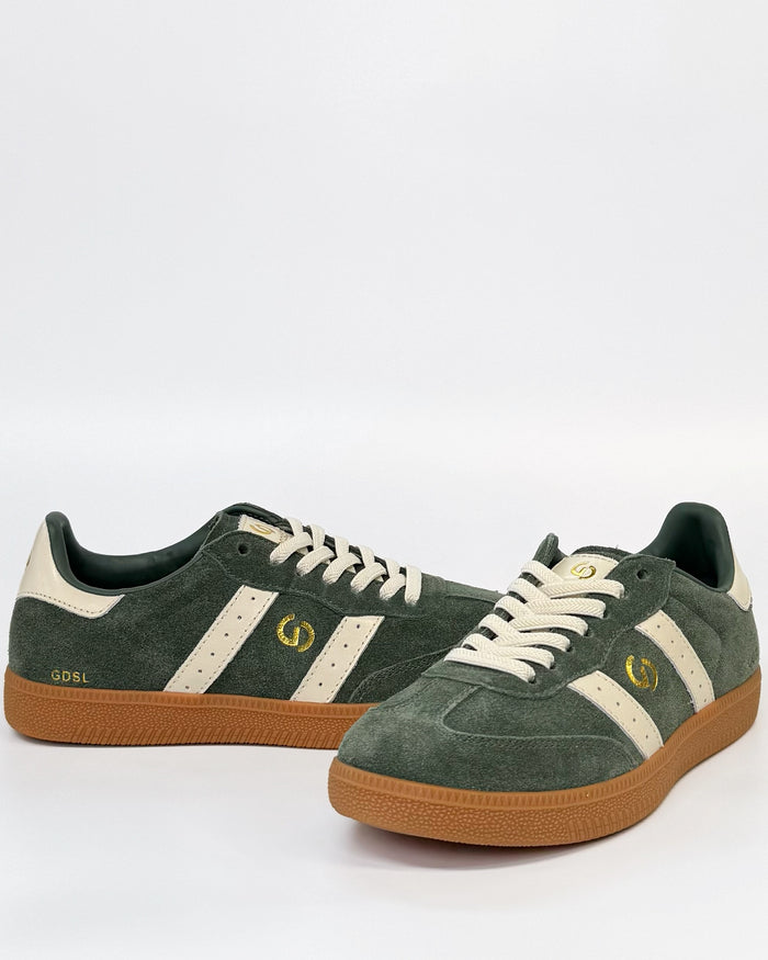retro stripe sneakers green suede Goodsole