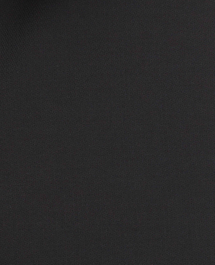 Men's Black Stretch Cotton Herringbone Slim Fit Formal Shirt With Single Cuffs fabric detail