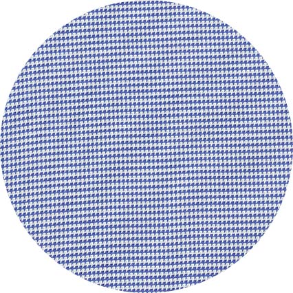 Blue Puppytooth Classic Fit Formal Shirt - Single Cuff