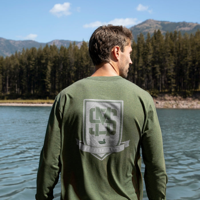 Washed Dark Green | Branding Tee | Crest | Lifestyle