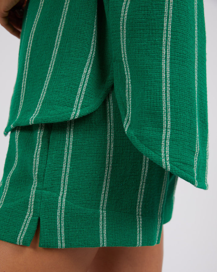 Circuit Shirt (Bright Green/White Stripe)