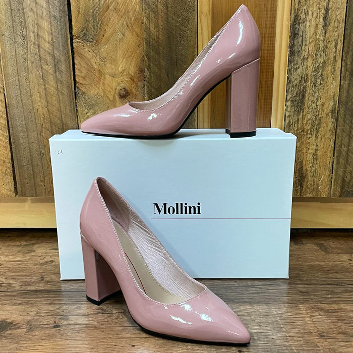 Clovis Block Heel Pumps (Blush)