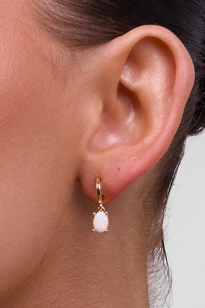 Liberté Emery Opal Drop Earring in Gold | Women's Jewellery | Gretel Lane