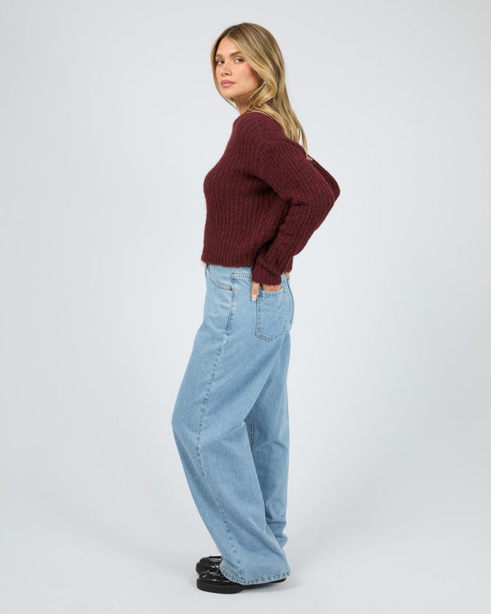 All About Eve Ivy Knit Jumper in Wine | Women's Clothing | Gretel Lane