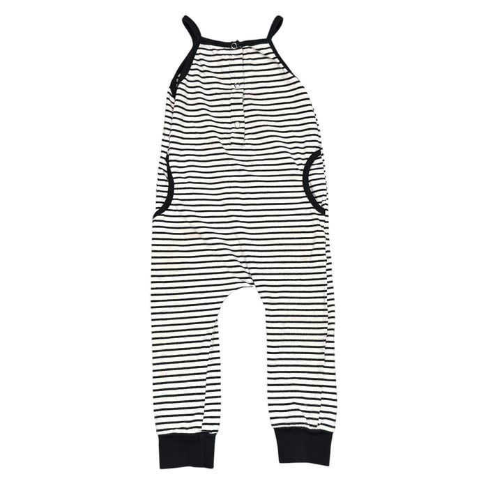 Little Bipsy | Black and White Striped Playsuit | 18-24m