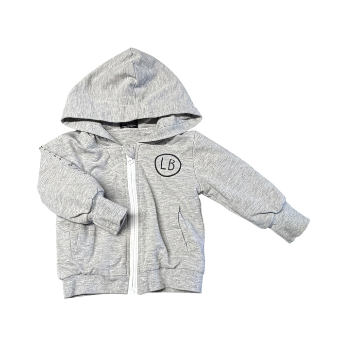 Little Bipsy | Gray Logo Jacket | 6-12M