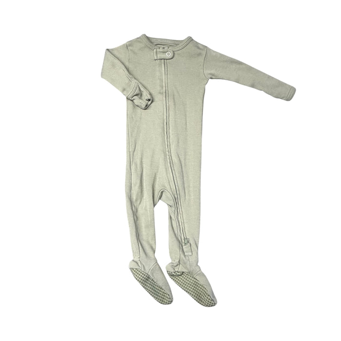 Loved Baby | Sage Green Footie Pajamas | 0-3M