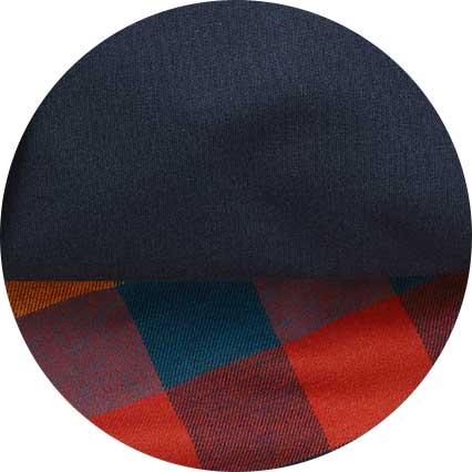 Men's Multicoloured Cotton Checked Lounge Pants & Long Sleeve T-Shirt Pyjama Set fabric swatch