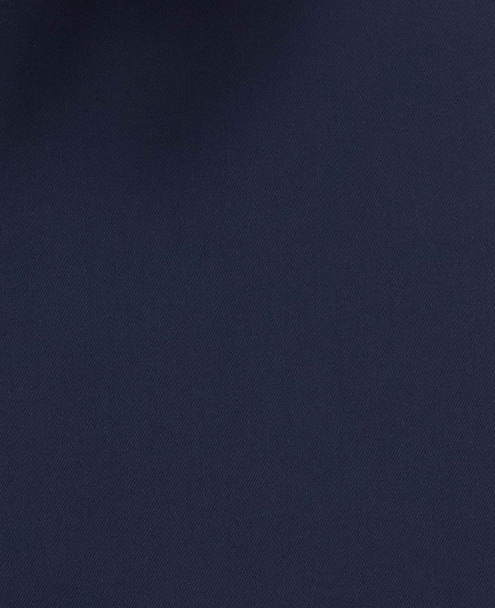 Men's Navy Cotton Twill Classic Fit Formal Shirt With Single Cuffs fabric detail