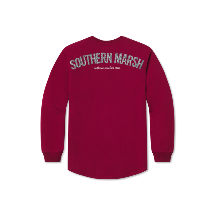 Maroon with Black Seersucker / Extra Small