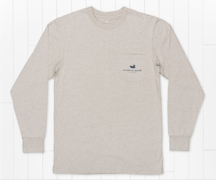Washed Burnt Taupe | Origins Elevation Tee | Long Sleeve | Front