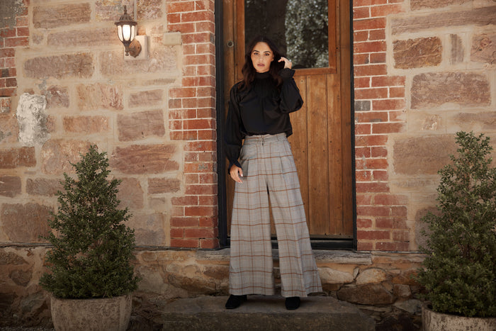 Oxford Pants (Tan Glen Plaid)
