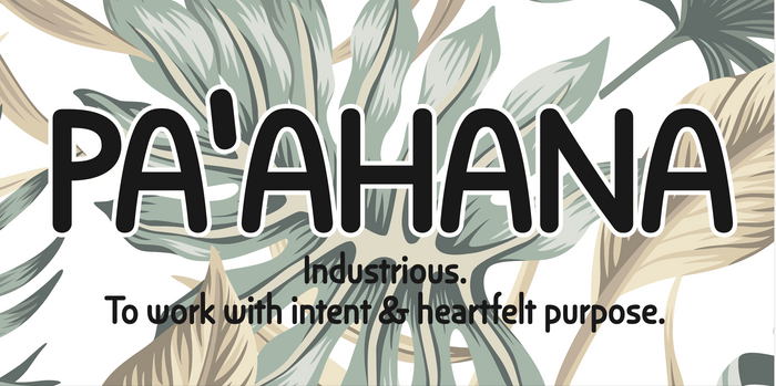 PA'AHANA WOOD SIGN