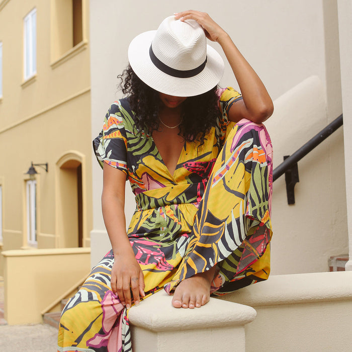 Before Dark Pana-mate Fedora Ivory with Black Band | Women's Hats | Gretel Lane