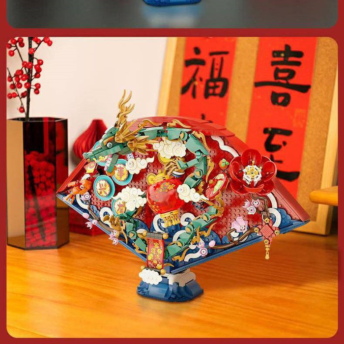 Pantasy 18010 New Year Dragon Three-dimensional Fan