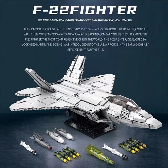 Reobrix 33020 F-22 Raptor Fighter