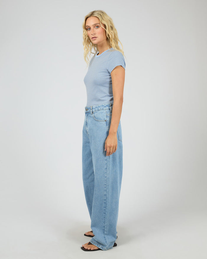 All About Eve Sami Cotton Stripe Tee in Blue | Women's Clothing | Gretel Lane