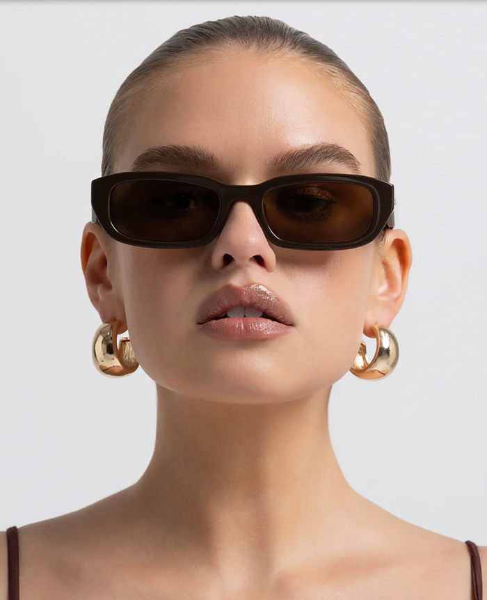 Banbé Eyewear Women's The Sophia Sunglasses in Dark Chocolate-Dark Chocolate | Gretel Lane