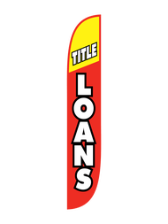 Title Loans Feather Flag