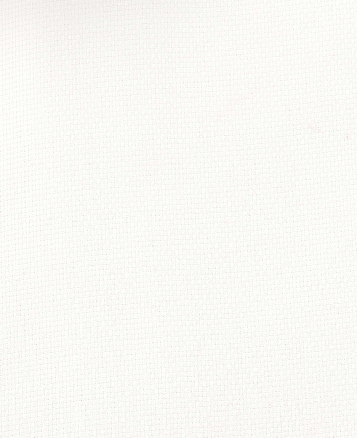 Men's White Textured Cotton Classic Fit Non-Iron Shirt With Single Cuffs fabric detail
