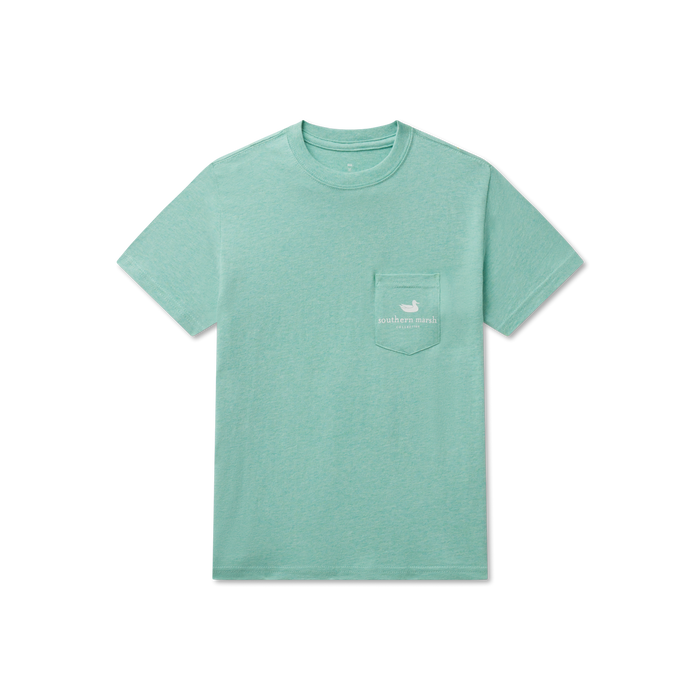 Washed Bimini Green Heather | Front
