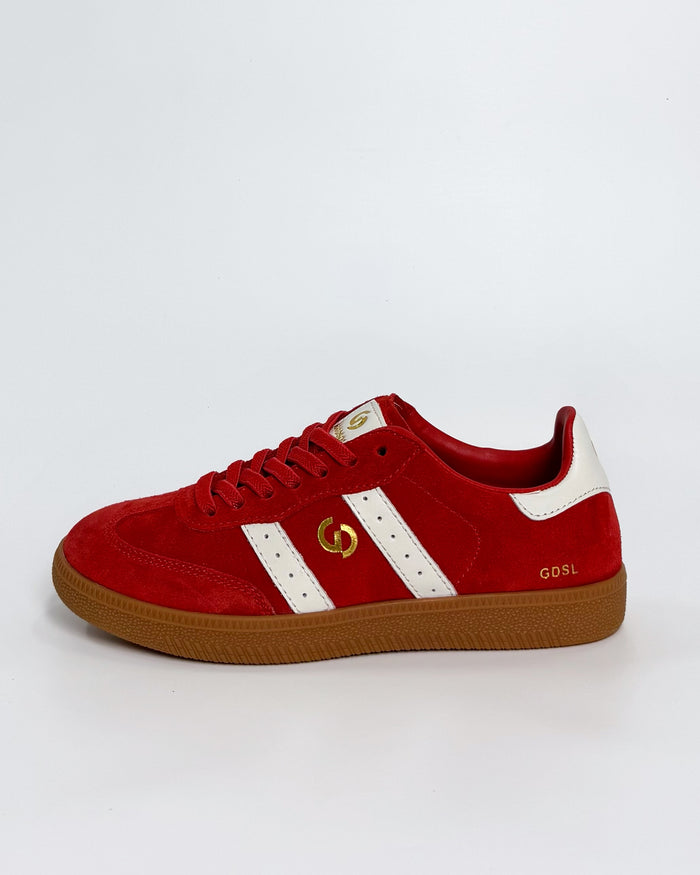 women’s red suede sneakers Goodsole