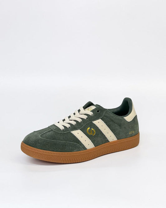 Goodsole 2001 Parallel sneaker green suede