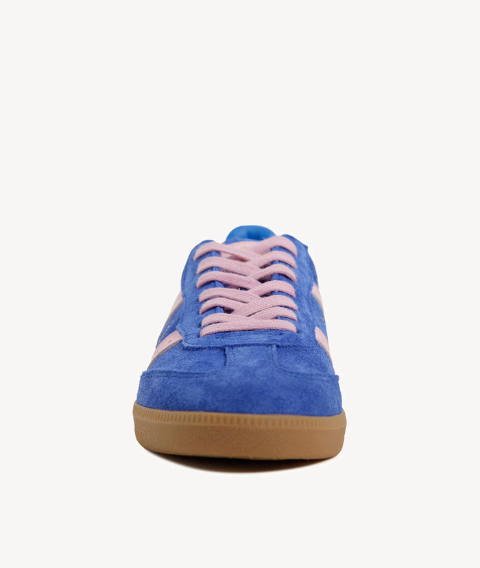 GoodSole 2001 Parallel Suede Sneaker Cobalt Blue and Pink | Women's Shoes | Gretel Lane