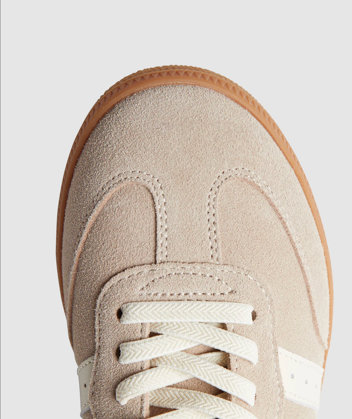 GoodSole 2001 Parallel Women's Lace-up Sneaker Tropical Taupe Suede | Women's Sneakers | Gretel Lane