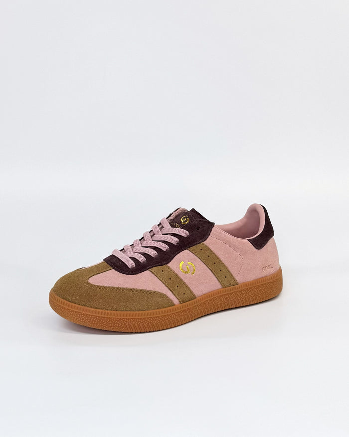 GoodSole 2001 Parallel Women's Sneaker in Mousse/Choc Multi Suede | Gretel Lane