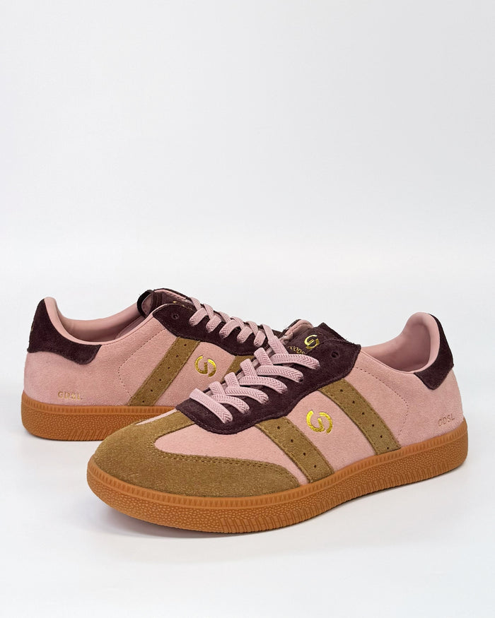 GoodSole 2001 Parallel Women's Sneaker in Mousse/Choc Multi Suede | Gretel Lane