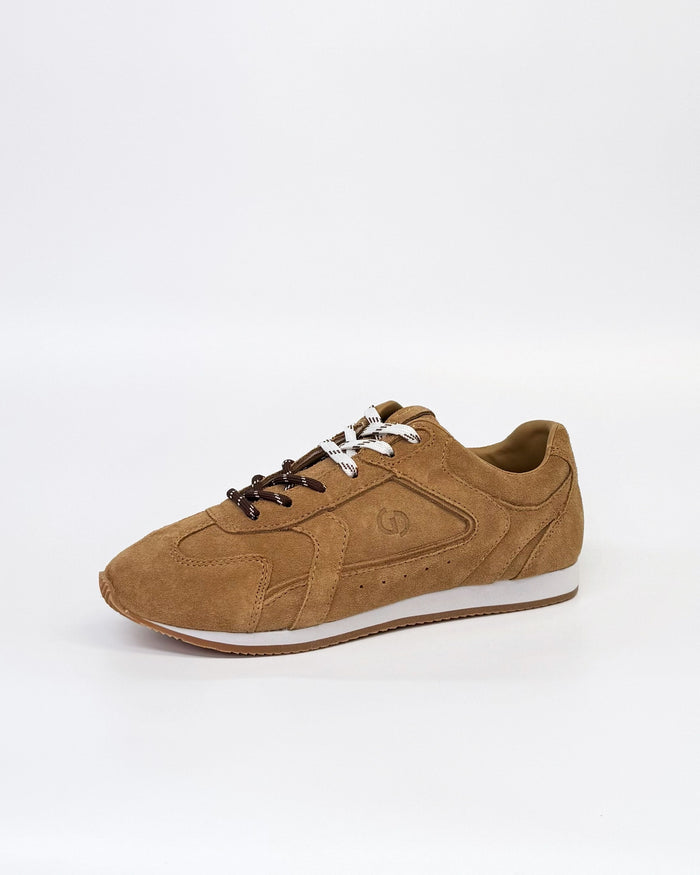 Goodsole 3001 Balance suede sneaker women’s lace-up Cuban sand