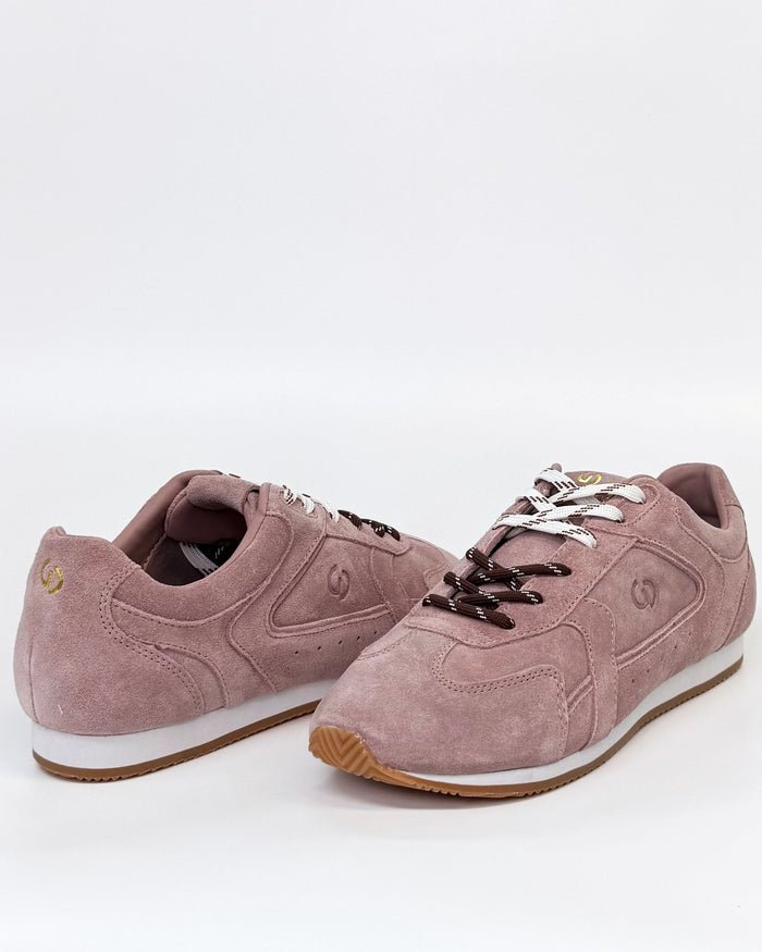 Goodsole 3001 Balance hazy pink suede sneaker women’s lace-up shoe