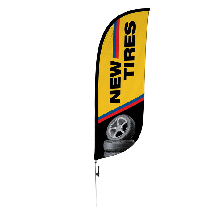 Yellow / Black / Ground Spike Pole Set