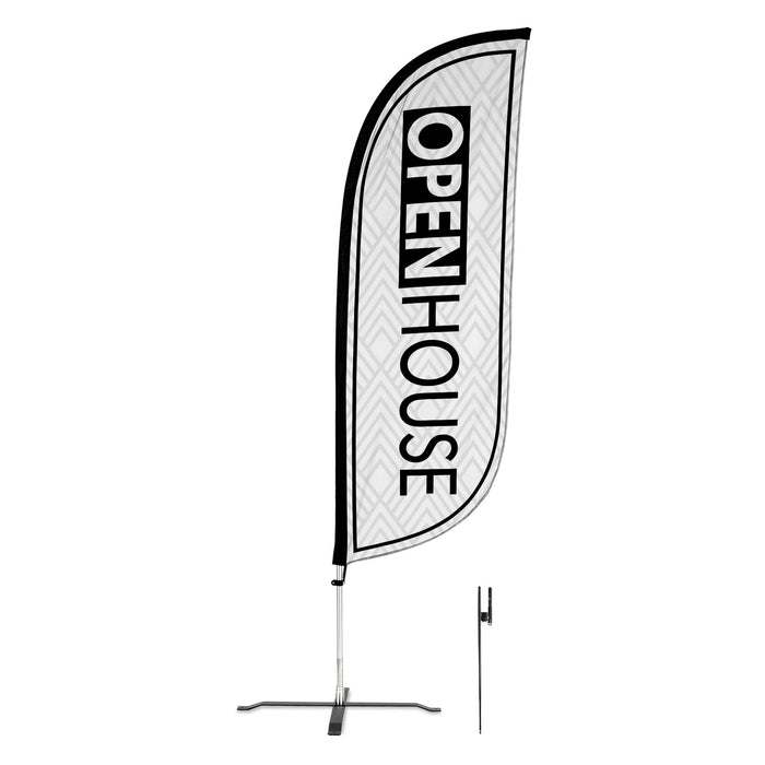 8ft Open House Feather Flag