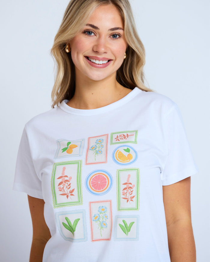 Ace Tee (White/ Postcards from Italy)