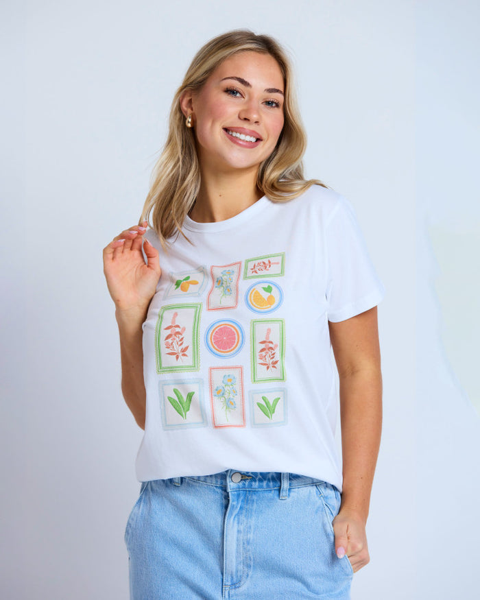 Ace Tee (White/ Postcards from Italy)