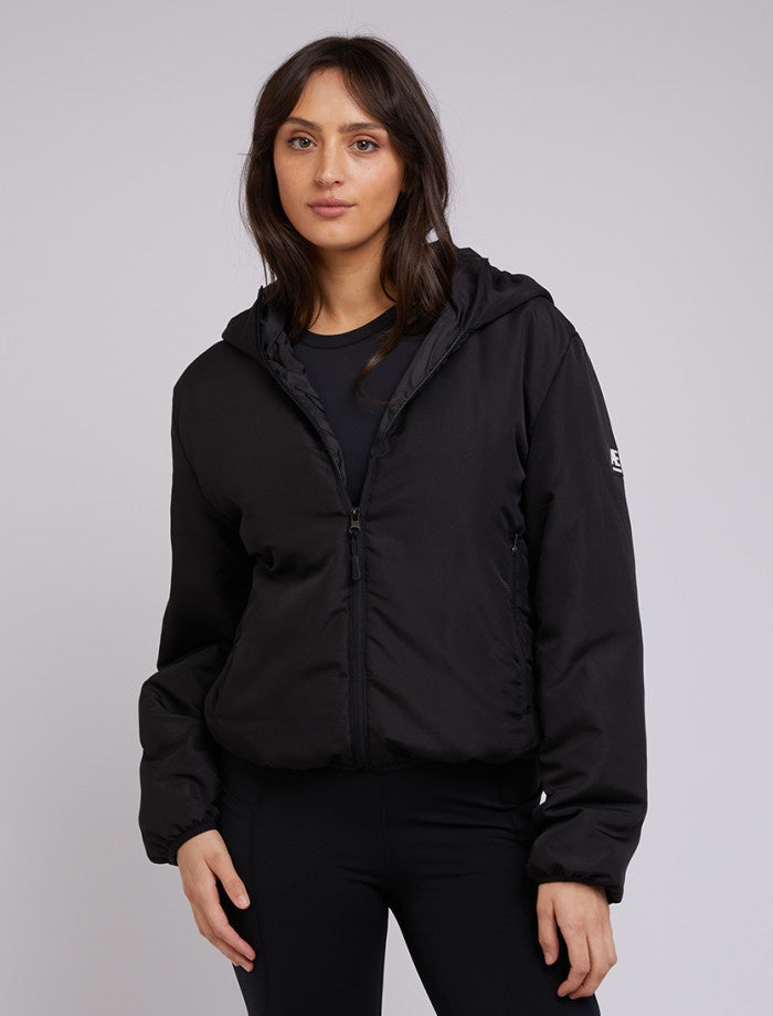 Active black packable puffer jacket | All About Eve