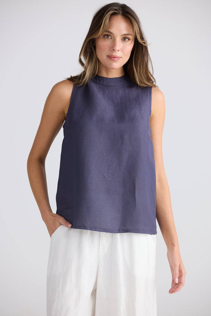 Adel Top (Indigo Ash)