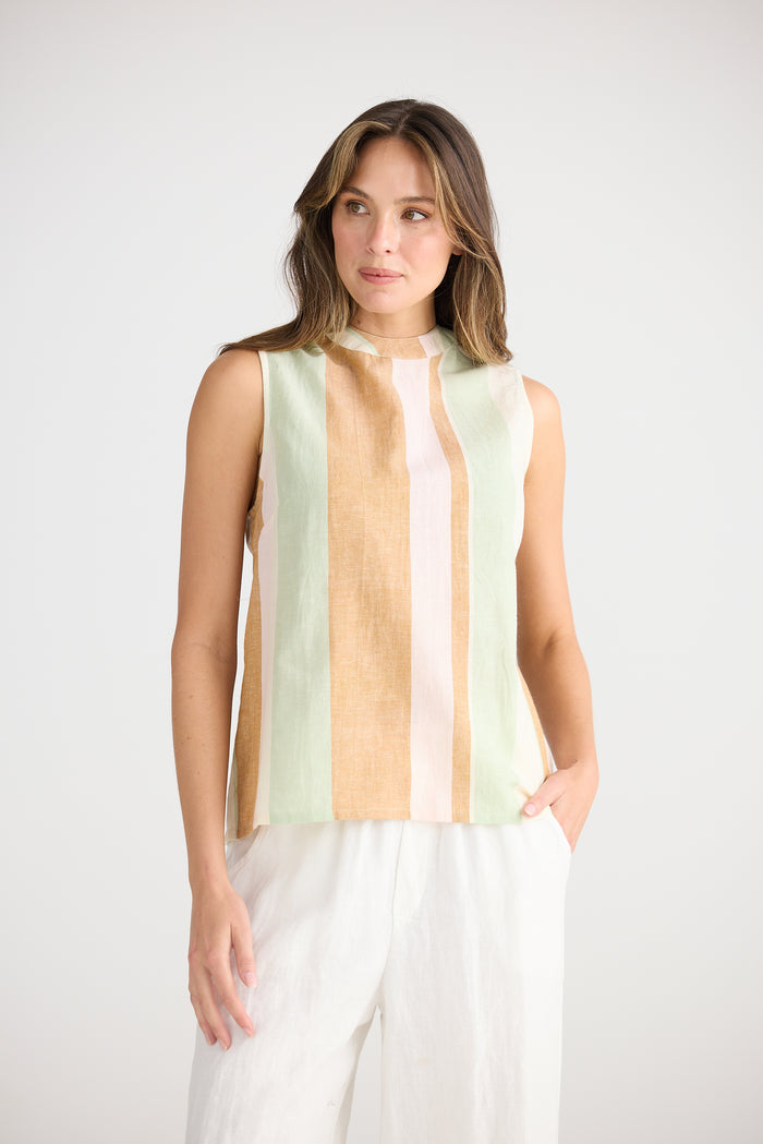 Adel Top (Melon Field Stripe)