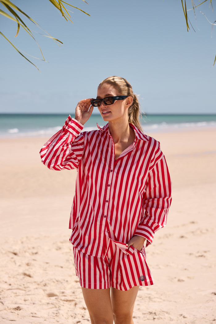 Adrift Shirt (Red Stripe)