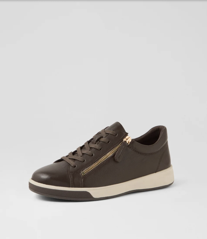 Aito Chocolate Leather Sneaker | Gretel Lane