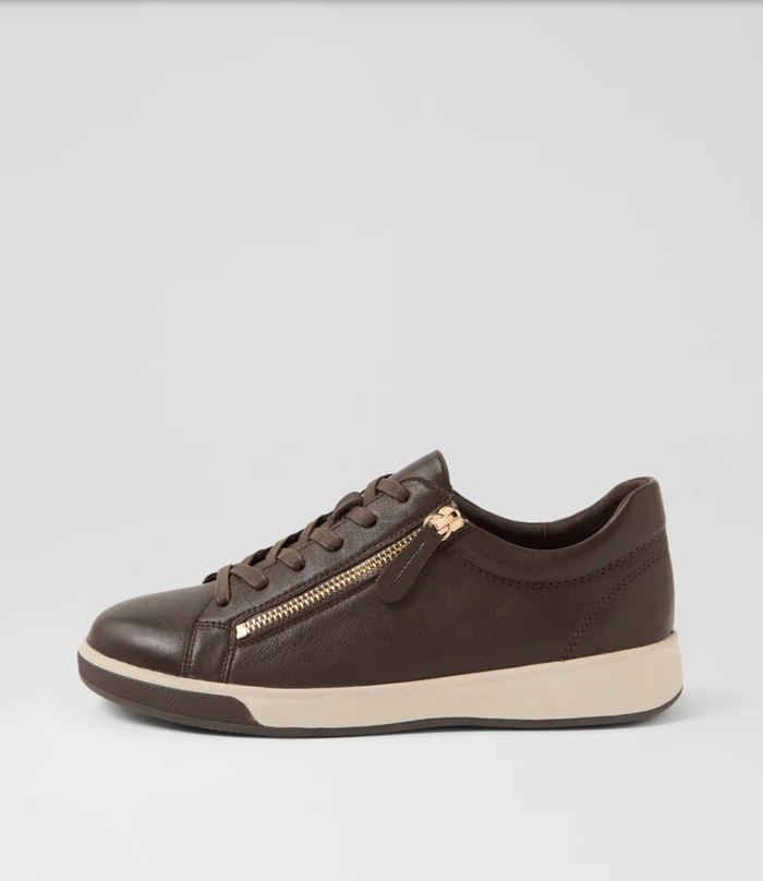 Aito Chocolate Leather Sneaker | Gretel Lane