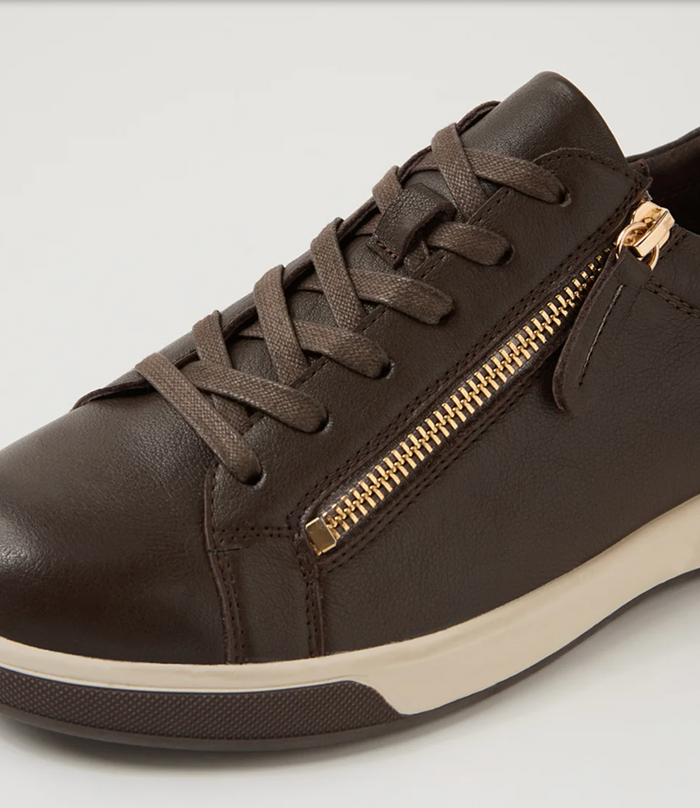 Aito Chocolate Leather Sneaker | Gretel Lane