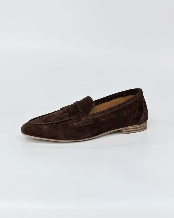 Luna Sole Alicia Women's Flat Loafer Brown Suede | Women's Shoes | Gretel Lane