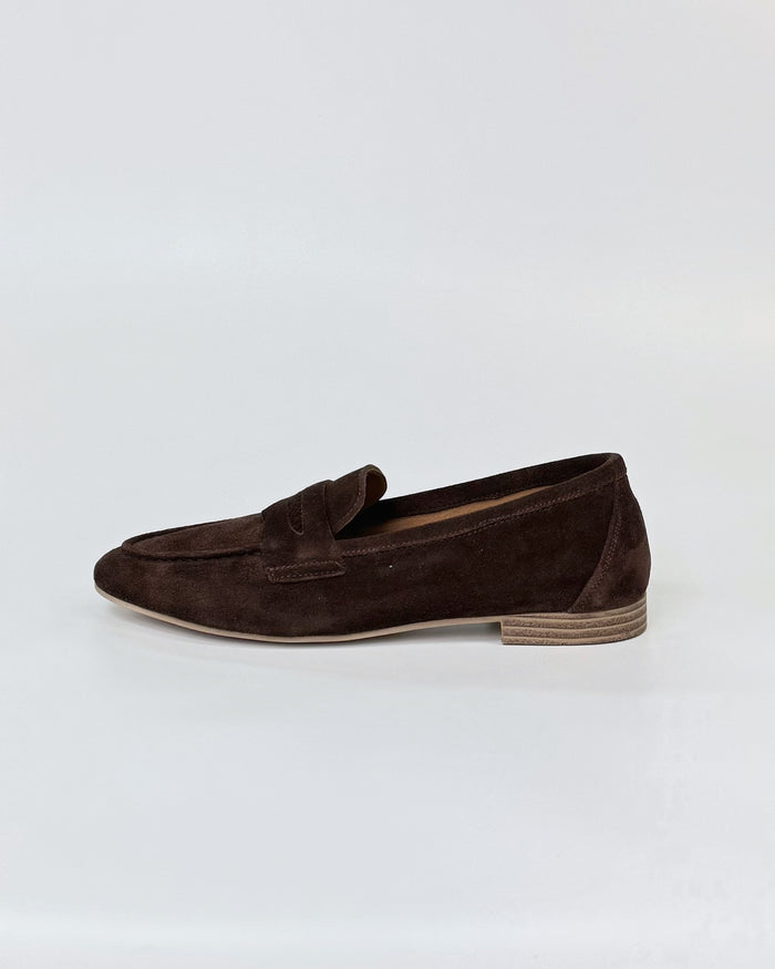 Luna Sole Alicia Women's Flat Loafer Brown Suede | Women's Shoes | Gretel Lane