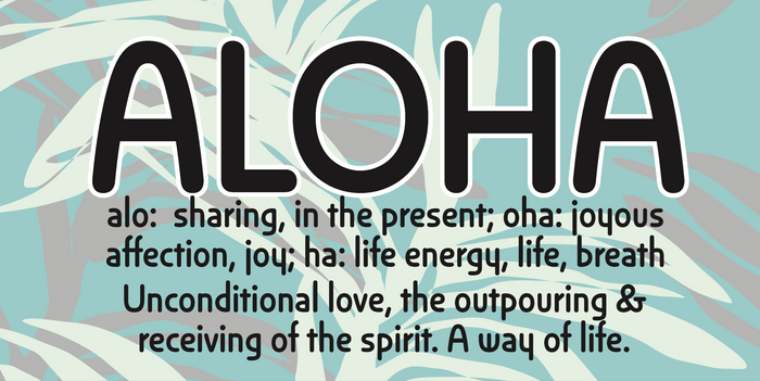 ALOHA WOOD SIGN