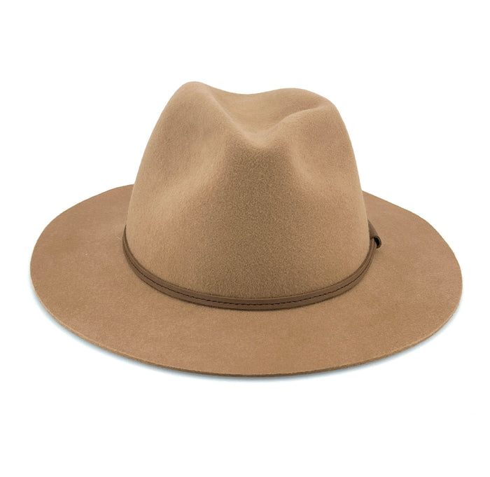 Rigon Headwear Alpine Soft Wool Felt Fedora Camel | Women's Hats | Gretel Lane