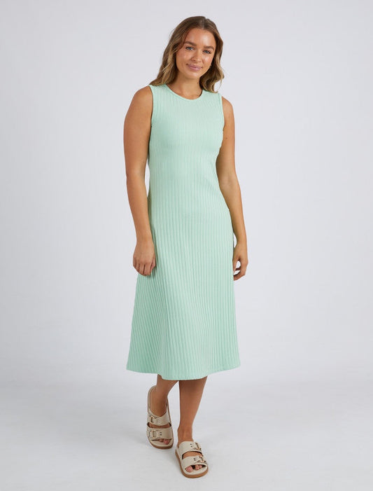 Amelie Rib Dress (Fresh Mint)