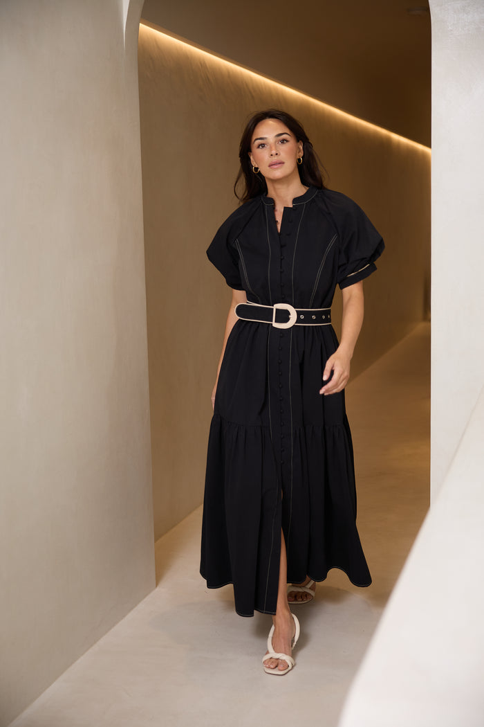 Amour Dress (Washed Black w Stone)